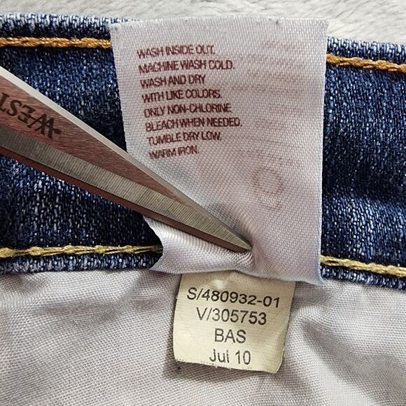 Old Navy Jeans Womens 6 Blue The Diva Low Rise Bootcut Stretch Denim Medium Wash - Picture 5 of 10